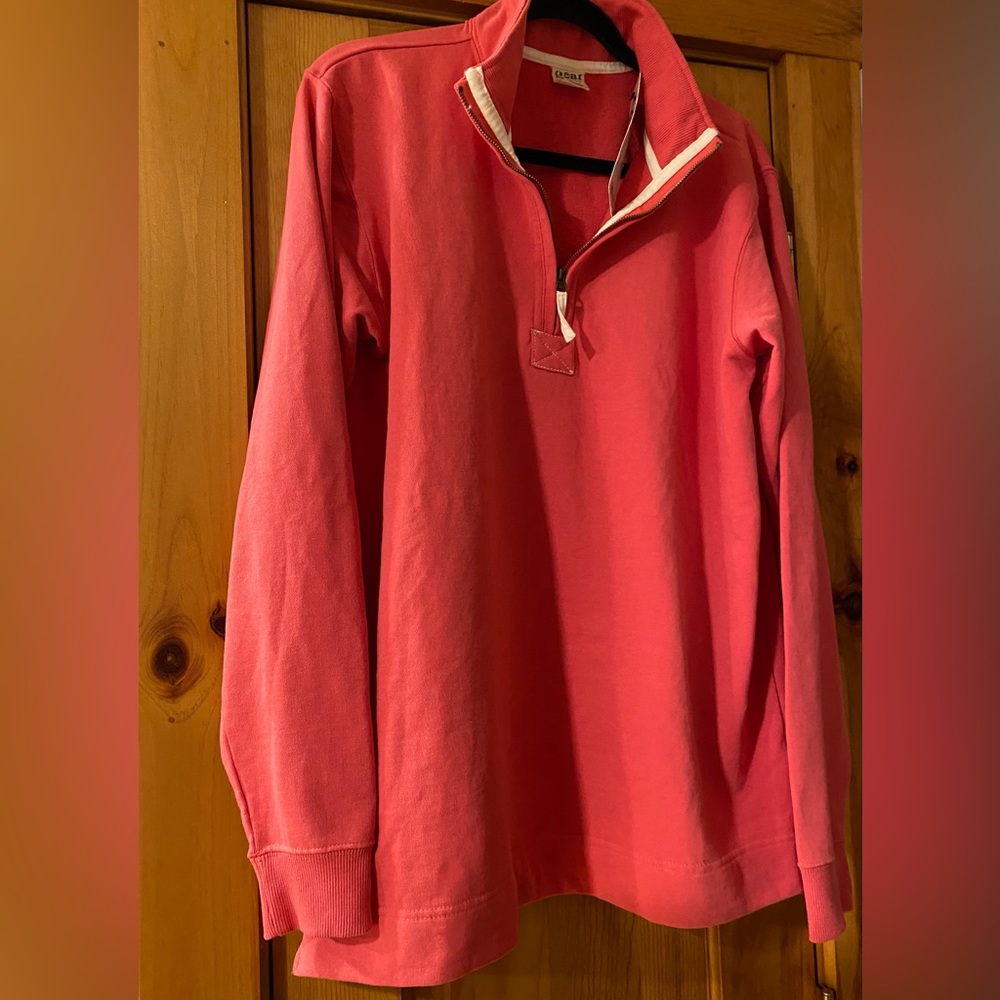 🎉HP🎉NWT Gear for Sports Men’s Sweatshirt 1/4 Zip Pull Over Salmon color large